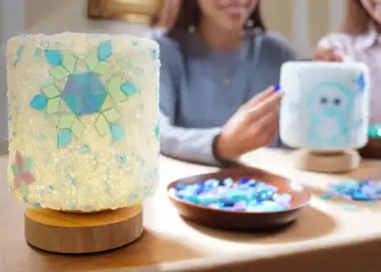 Enchanted Frozen Mosaic Night Lamp