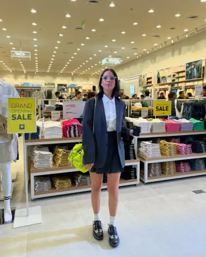 Maxene Magalona in TopTen blazer and tennis skirt