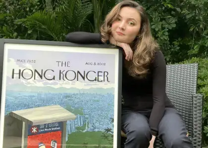 Sophia and her print