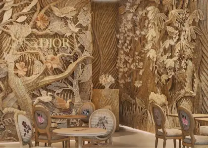 Interior of gold house