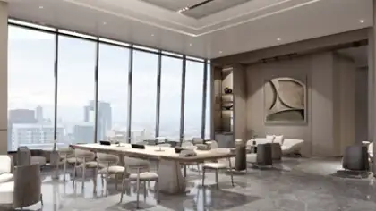 A 3D rendering of the AC Hotels in Manila