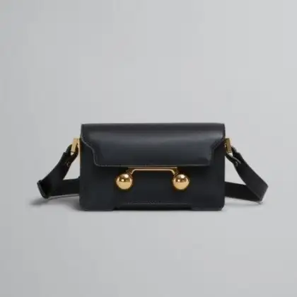 Leather Trunkaroo Mini Shoulder Bag actual image photograph