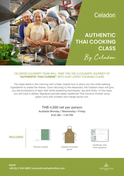 Authentic Thai Cooking Class By CELADON