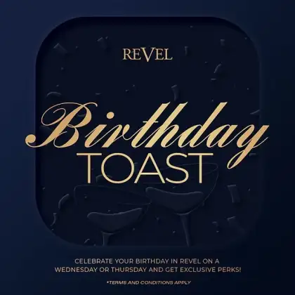 Revel Birthday Toast