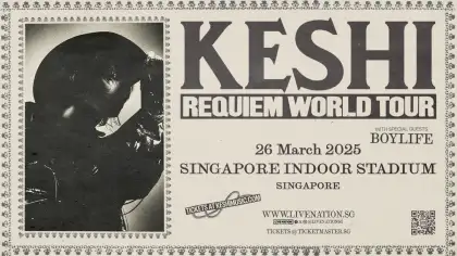 keshi REQUIEM TOUR in Singapore event poster