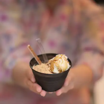 Mochi with ice cream