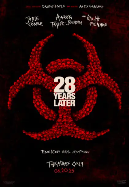 28 Years Later Official Movie Poster Post Apocalyptic Horror Film 2025