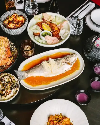 Pass the food in one direction