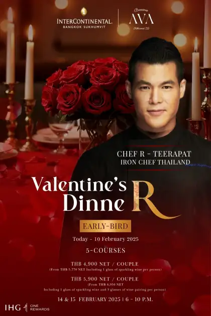 Valentine's Dinner Date by Chef R, Iron Chef Thailand