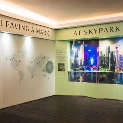 One of the attractions at the Skyline Singapore: Stories from Above Exhibition