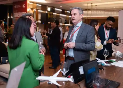 Guests at the 11th Annual TransPacific Entrepreneurial Conference smiling