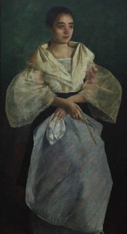 The "Una Bulaqueña" by Juan Luna was one of the paintings he did when he returned to the Philippines.