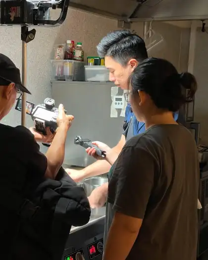 Adrian at the Rustica kitchen