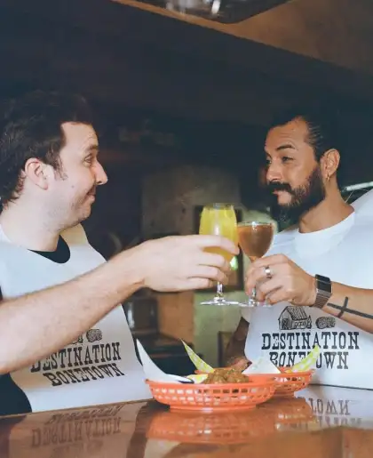 Honky Hour at Honky Tonks Tavern two man enjoying the drink