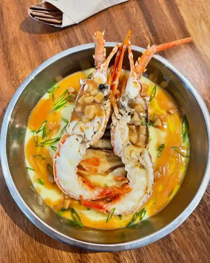 Rock lobster dish from Rustica