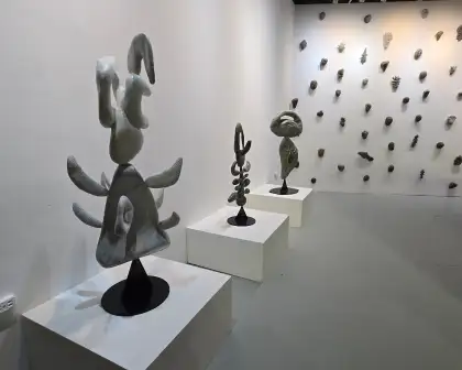 Ryan Rubio challenges himself, working with stone to familiarize himself with the material and letting it dictate his move.