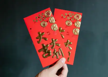 Lai see hong bao red packet