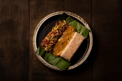 One of the dishes offered by Toyo Eatery: Alimasag, Gata, and Palapa