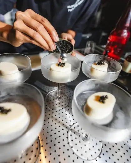 Unique cocktails at Fura