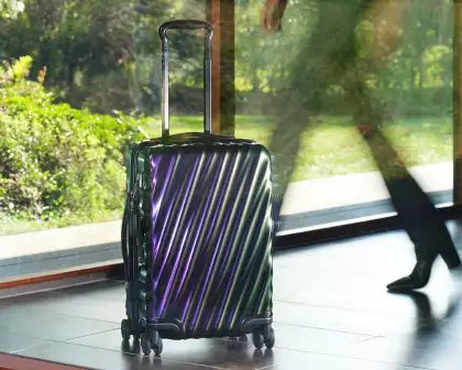 TUMI introduced a new colorway, the Iridescent Dusk, inspired by Andean textiles