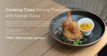 Cooking Class - Sarong Prawns with Mango Salsa