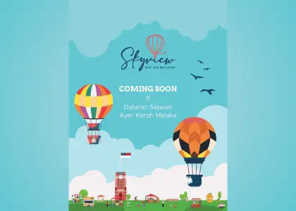 Take to the Skies and See Melaka City From Above at Skyview Hot Air Balloon
