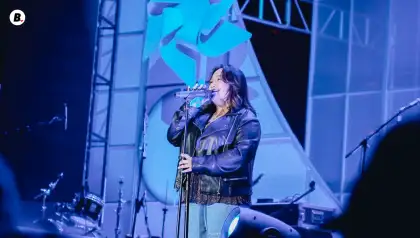 Pauline Anne performing at the Fusion 2025 stage.