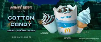 The new cotton candy flavored desserts from McDonald's Singapore