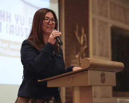 Her Excellency HK Yu PSM, FCPA, the Ambassador of Australia to the Philippines, opens the event.