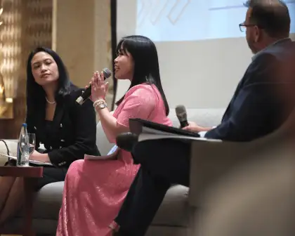 Speakers Lorraine Gomez, Dannah Majarocon, and Andries Ludik discuss advocating for equality in the workplace.
