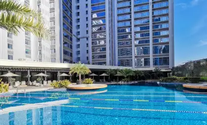 A pool found at Balesin City, one of Alphaland's prestigious destinations