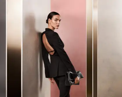 Vittoria Ceretti dressed in Max Mara's Spring/Summer 2025 Collection