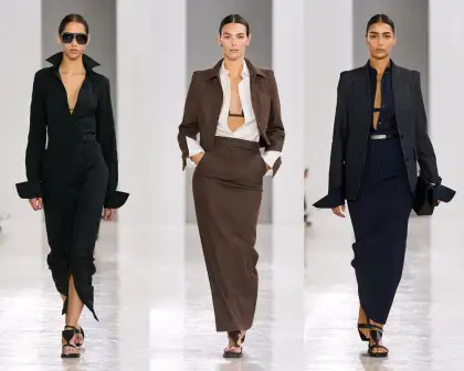 Three of the six looks presented by Max Mara at the Greenbelt 3 Store last Mar. 26, 2025