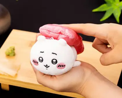 One of the plushies being sold at the "Chiikawa" Pop Up