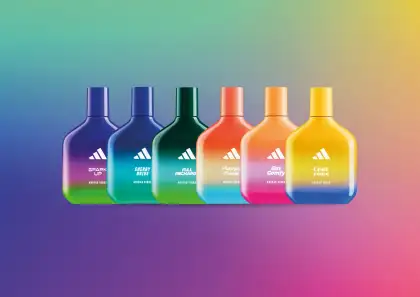 The six scents of the adidas "Vibes" Fragrance collection