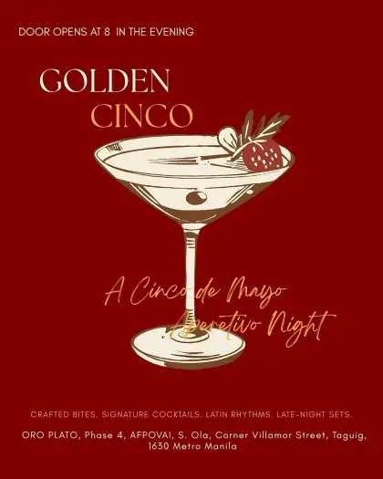 Golden Cinco: A Cinco de Mayo Aperitivo Night