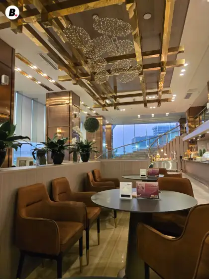 The interiors in the Bayside Buffet at The Lime Resort Manila