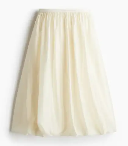 Bubble-Hem Skirt