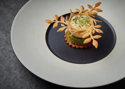 Ankoma matcha yuzu cheese dessert
