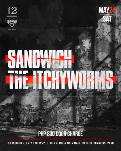 <S>andwich x The Itchyworms at 12 Monkeys