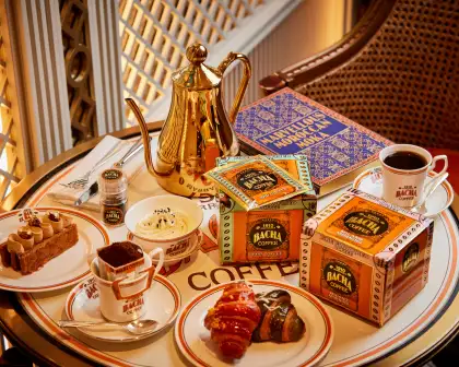 A coffee time set offered by Bacha Coffee