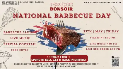 National Barbecue Day at Bonjour Bonsoir