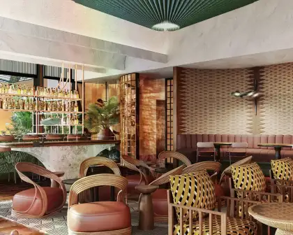 A restaurant's interior in the Kimpton Nularia Kuala Lumpur