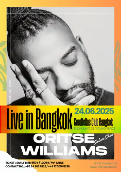 Oritse' Williams Afro Island Sound Live in Bangkok