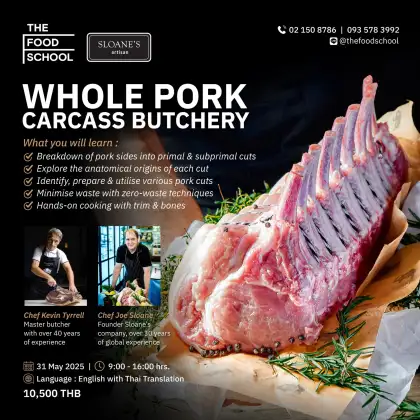 Whole Pork Carcass Butchery Course