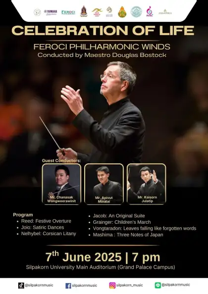'CELEBRATION OF LIFE' Feroci Philharmonic Winds with Maestro Douglas Bostock