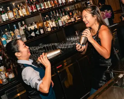 Shaina Yeh and Rozette Arellano from SKAI Bar at the MŌGA Takeover