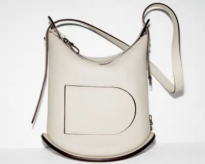 Delvaux "Pin Twist" in Soft Mistral