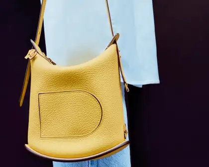 Delvaux "Pin Twist" in Soft Pollen