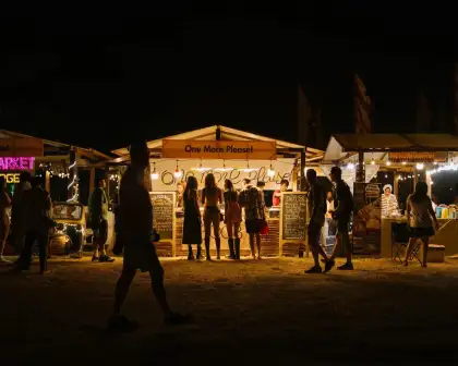 Night scenes during Wonderfruit 2024